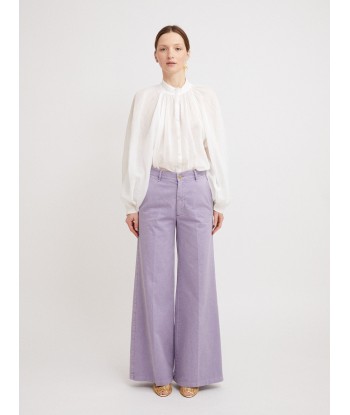 OLD PEACH LAVENDER GABARDINE TROUSERS Les magasins à Paris et en Île-de-France