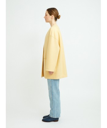 DROPPED SHOULD CUSTARD JACKET store