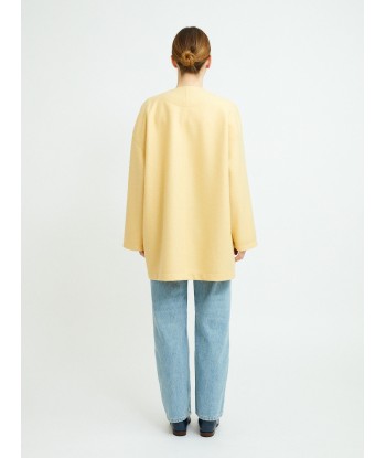 DROPPED SHOULD CUSTARD JACKET store