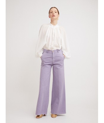 OLD PEACH LAVENDER GABARDINE TROUSERS Les magasins à Paris et en Île-de-France