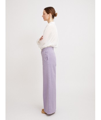 OLD PEACH LAVENDER GABARDINE TROUSERS Les magasins à Paris et en Île-de-France