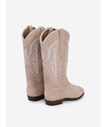 INCA SUEDE NUDE WHITE BOOTS la colonne vertébrale