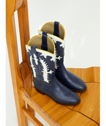 MIDNIGHT TEXAS DARK BLUE BOOTS solde