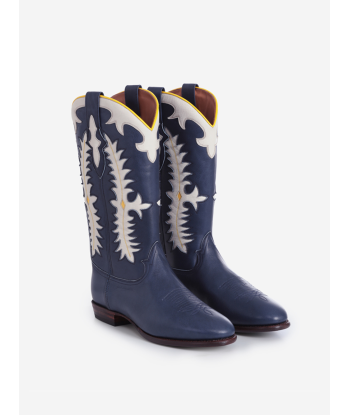 MIDNIGHT TEXAS DARK BLUE BOOTS solde