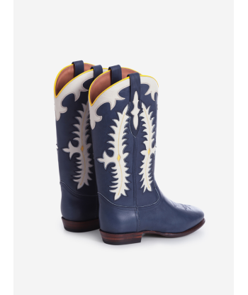 MIDNIGHT TEXAS DARK BLUE BOOTS solde