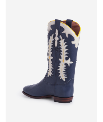 MIDNIGHT TEXAS DARK BLUE BOOTS solde