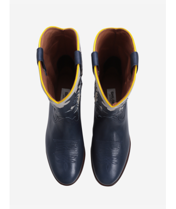 MIDNIGHT TEXAS DARK BLUE BOOTS solde