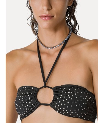 CHIC JERSEY & CRYSTALS BIKINI TOP store