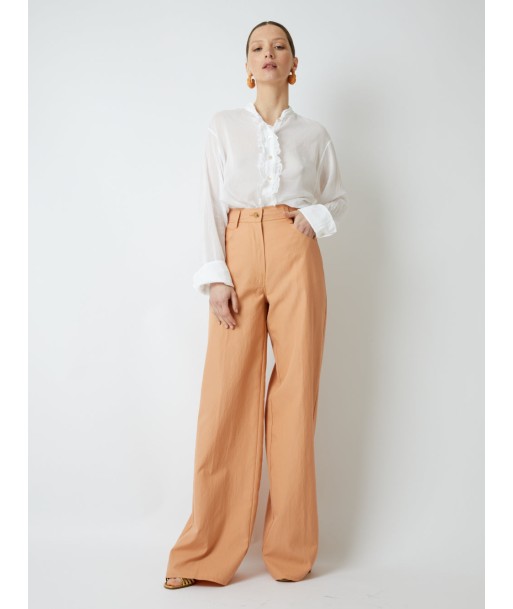 HIGH WAIST STRAIGHT TWILL PANTS Comparez et commandez 