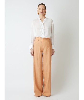 HIGH WAIST STRAIGHT TWILL PANTS Comparez et commandez 