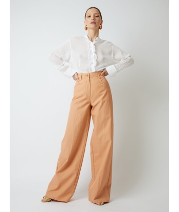 HIGH WAIST STRAIGHT TWILL PANTS Comparez et commandez 