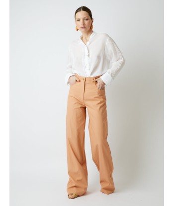 HIGH WAIST STRAIGHT TWILL PANTS Comparez et commandez 