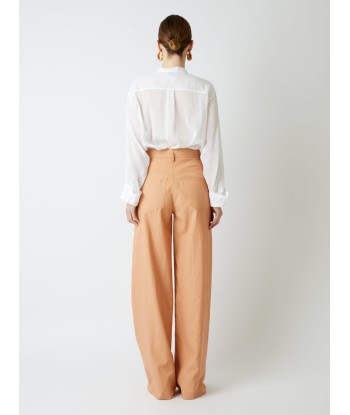 HIGH WAIST STRAIGHT TWILL PANTS Comparez et commandez 