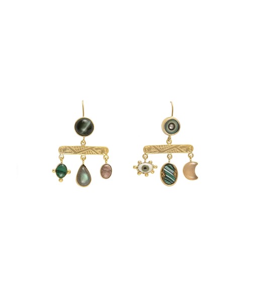 DECORATIVE BALANCE DROP EARRINGS brillant des détails fins