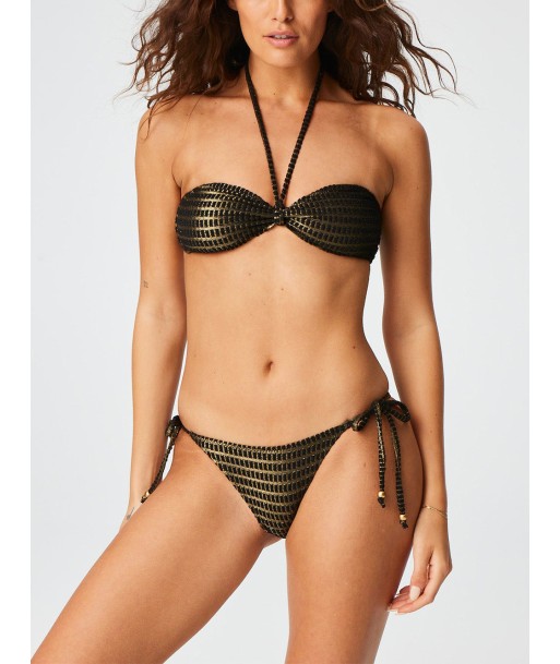 BIKINI TOP BLACK & GOLD l'achat 