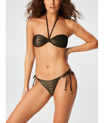 BIKINI TOP BLACK & GOLD l'achat 