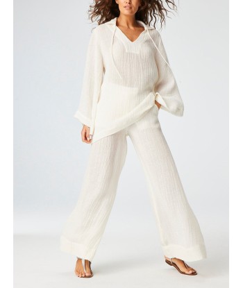 WIDE LEG PANTS IN GAUZE LINEN Le MVP de beaucoup