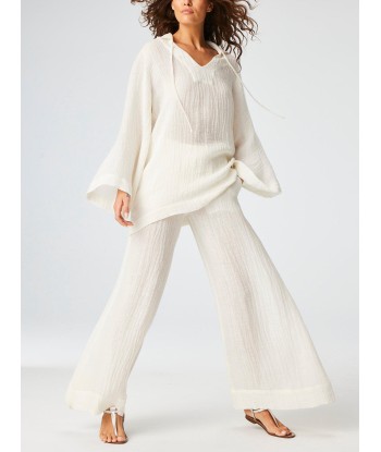 WIDE LEG PANTS IN GAUZE LINEN Le MVP de beaucoup