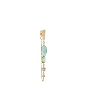 EARRINGS TOURMAIN AND DIAMONDS Venez acheter