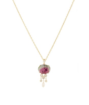 TOURMALINE AND DIAMONDS JELLYFISH NECKLACE 2024