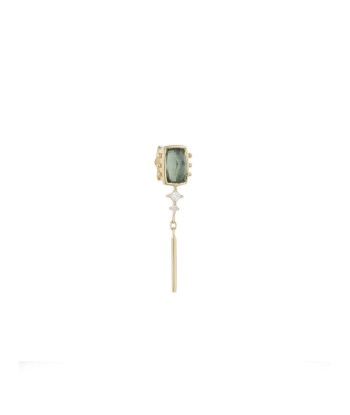 STUD GREEN TOURMALINE EARRING paiement sécurisé