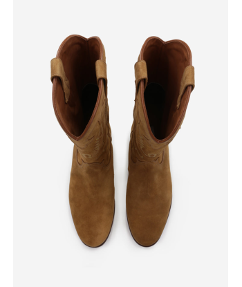 MIDNIGHT COWBOY BOOTS IN TAN SUEDE Venez acheter