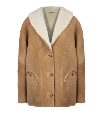 TATOOSH SHEARLING CAMEL COAT 2024