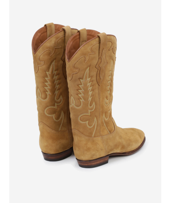 MIDNIGHT COWBOY BOOTS IN TAN SUEDE Venez acheter