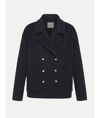 WOOL CROPPED PEACOAT Pour