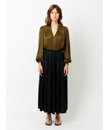 LEAH OLIVE BLOUSE soldes