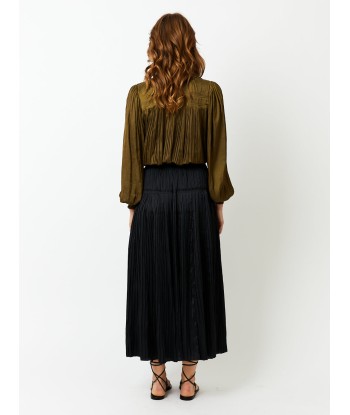 LEAH OLIVE BLOUSE soldes