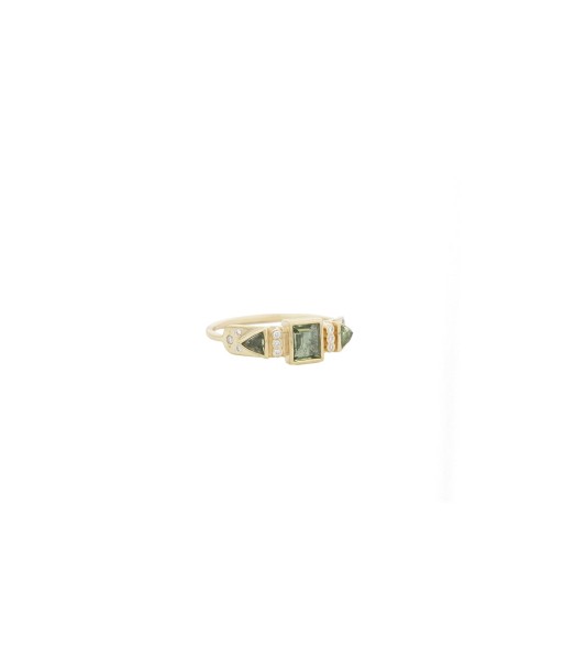 TOURMALINE & DIAMONDS TOTEM RING Amélioration de cerveau avec