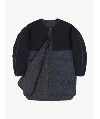 WOOL QUILT NAVY JACKET Venez découvrir notre 