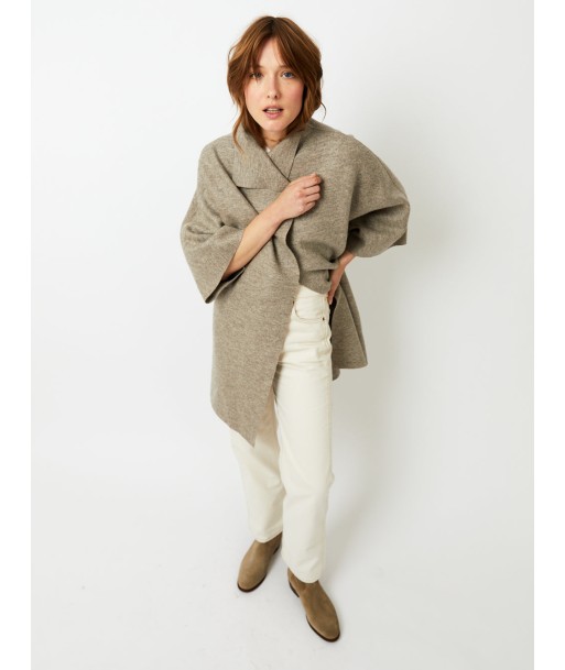 KIMONO PRESSED WOOL COAT Venez acheter