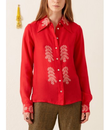 DOLLY RED CHERRY SHIRT en ligne des produits 