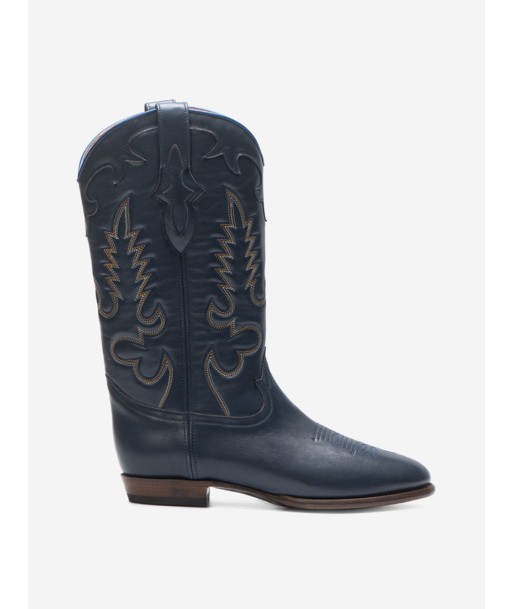 MIDNIGHT LEATHER NAVY BOOTS acheter en ligne