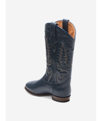 MIDNIGHT LEATHER NAVY BOOTS acheter en ligne