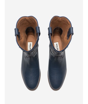 MIDNIGHT LEATHER NAVY BOOTS acheter en ligne