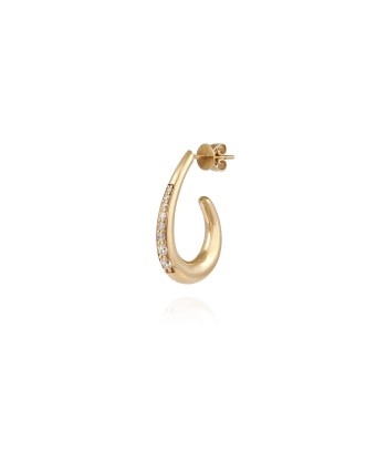 WIDE-CUT OPEN OVAL EARRING PAVE WITH DIAMONDS Les êtres humains sont 