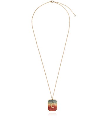 SUNSET C ENAMEL ALPHABET NECKLACE Par le système avancé 