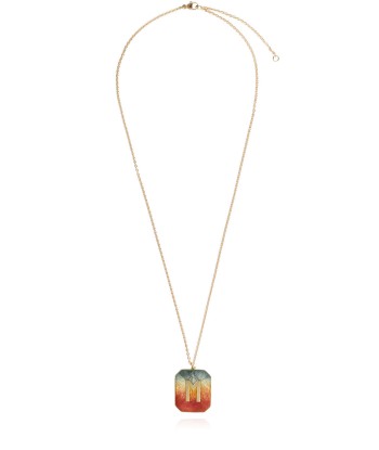 SUNSET ENAMEL ALPHABET NECKLACE M pas cher