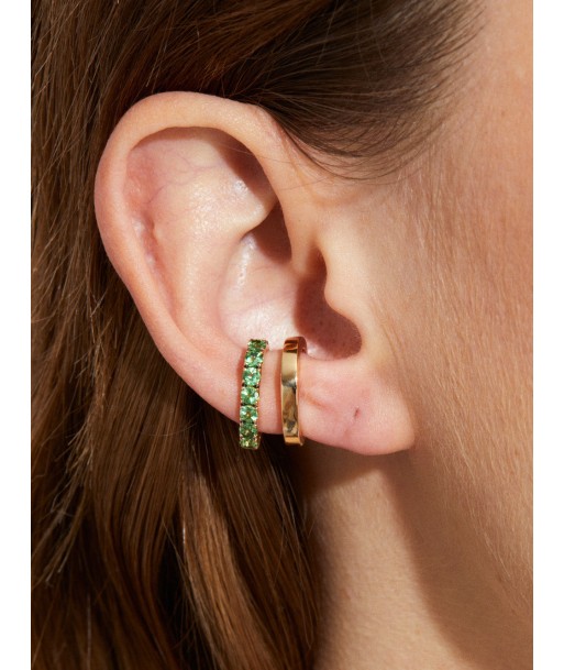 YELLOW GOLD AND TSAVORITES CUFF EARRING Venez acheter