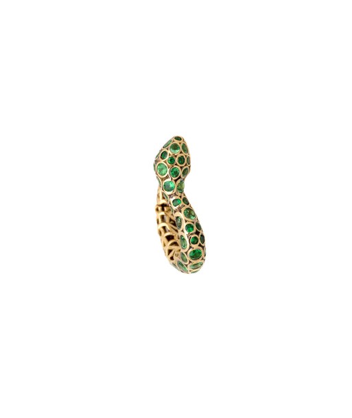 BASILIK LEFT SIDE YELLOW GOLD AND TSAVORITES EARRING 50% de réduction en Octobre 2024