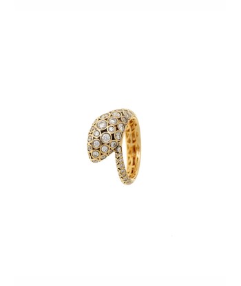 BASILIK YELLOW GOLD AND DIAMOND RING france