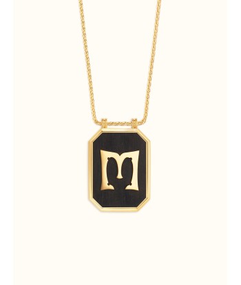 EBONY SCAPULAR LETTER M GOLD, DIAMOND AND EBONY Venez découvrir notre 