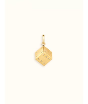 DADO PENDANT YELLOW GOEN AND DIAMONDS 13 MM en stock