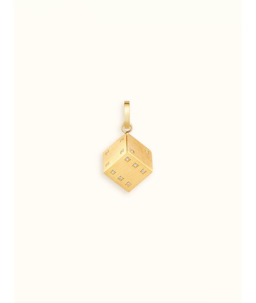 DADO PENDANT YELLOW GOEN AND DIAMONDS 13 MM en stock