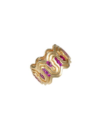 MISSO ROMA SAPPHIRE AND RUBY RING la chaussure