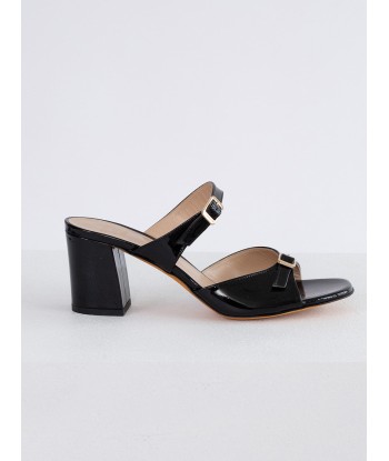 UNA PATENT BLACK SANDAL Profitez des Offres !