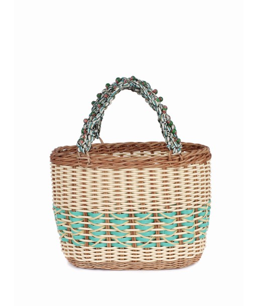 OPALINE ARY WICKER BAG Véritable concentré